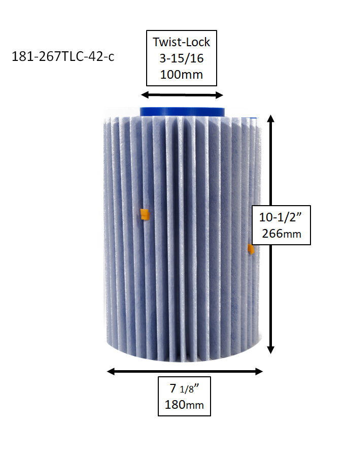 FIltre 181-267TLC42-C, C-7367, pour spa Dimension One